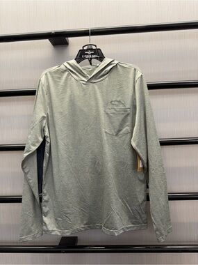 Eddie Bauer 2 PC “Sage Hook” Long-Sleeve Hooded Swim Shirt and Swim Trunk